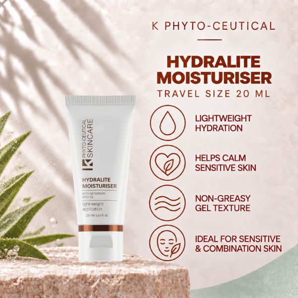 k Phyto Ceutical Skincare Hydralite Moisturiser 20ml Travel Size at beauty lies within, Bryndwr, Christchurch, NZ